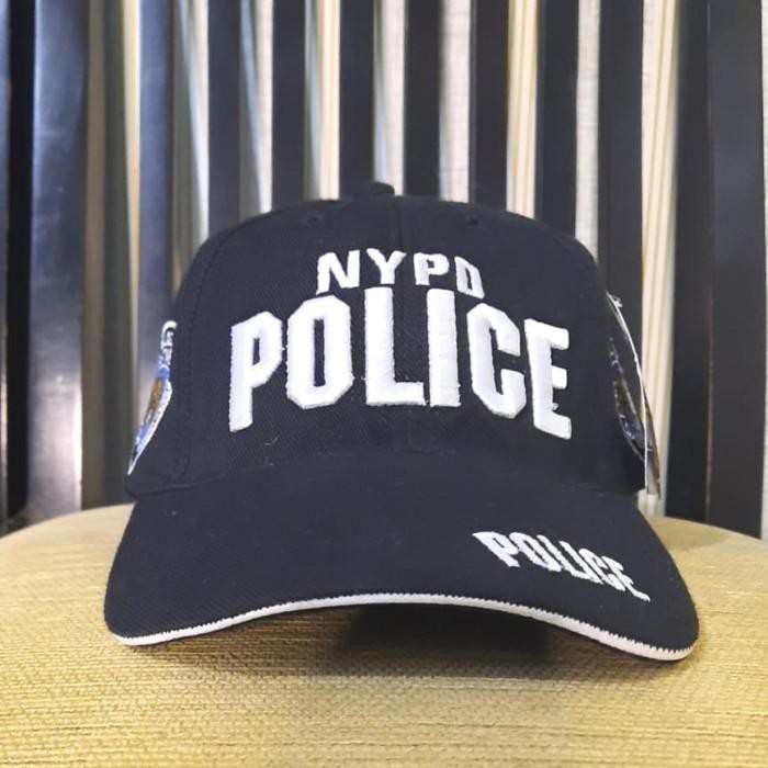 fikashop000 Topi santai Police NYPD ,hitam
