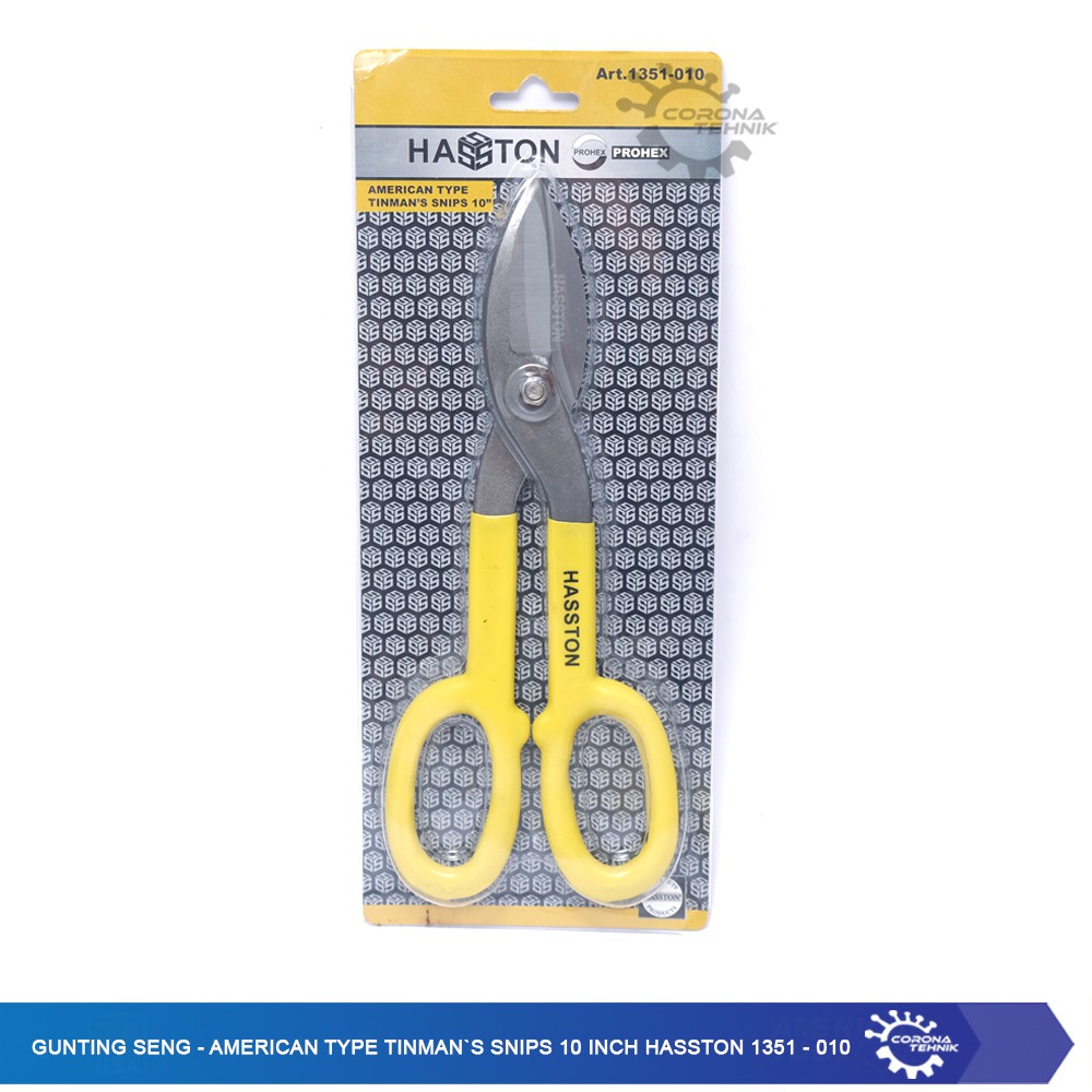 Gunting Seng - American Type Tinman`s Snips 10 Inch Hasston 1351-010