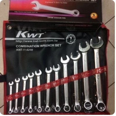 Kunci Ring Pas 11Pcs 8-24mm KWT Heavy Duty ORIGINAL