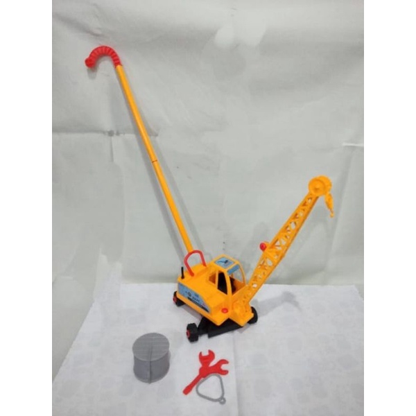mainan truk crane