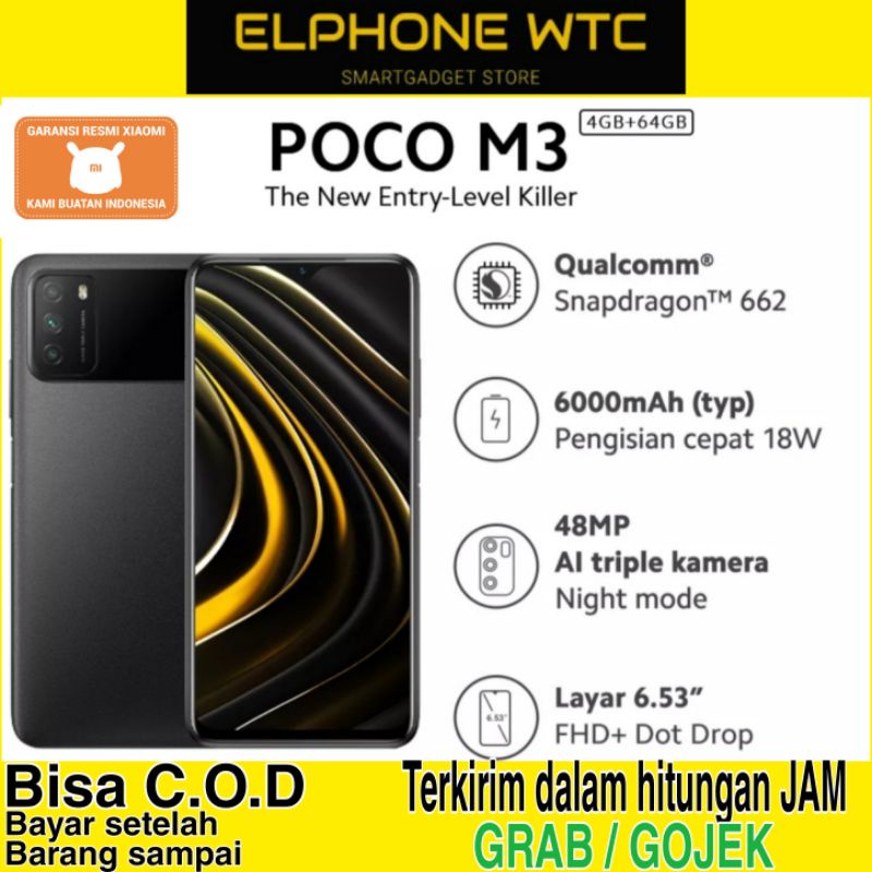 Xiaomi POCO M3 Ram 6GB Internal 128GB Ram 4GB Internal 64GB