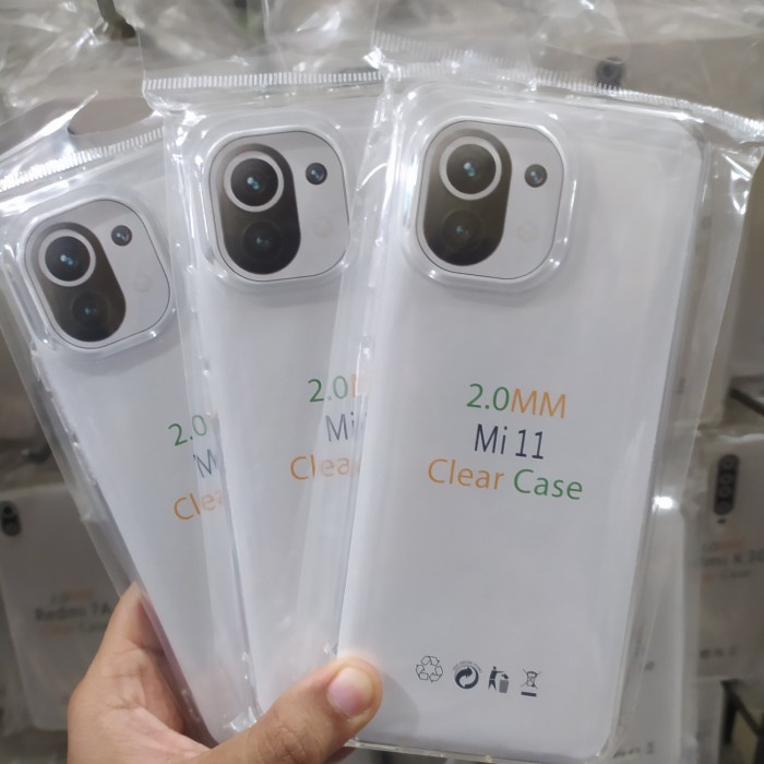 ORI Clear Case Pelindung Hp Softcase Transparan Case Bening Xiaomi Mi 11 (TA)