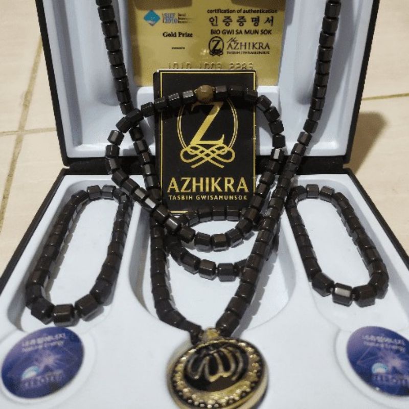 COD Kalung Azhikra - Kalung Azikra Premium Tasbih Original - Gelang Azhikra Sertifikat