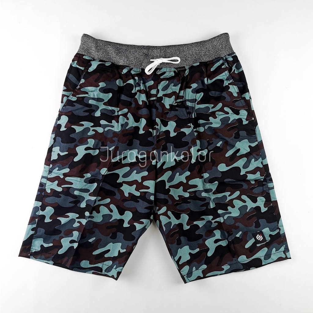 Celana Pendek Pria Surfing Pantai Distro Rib Motif Loreng