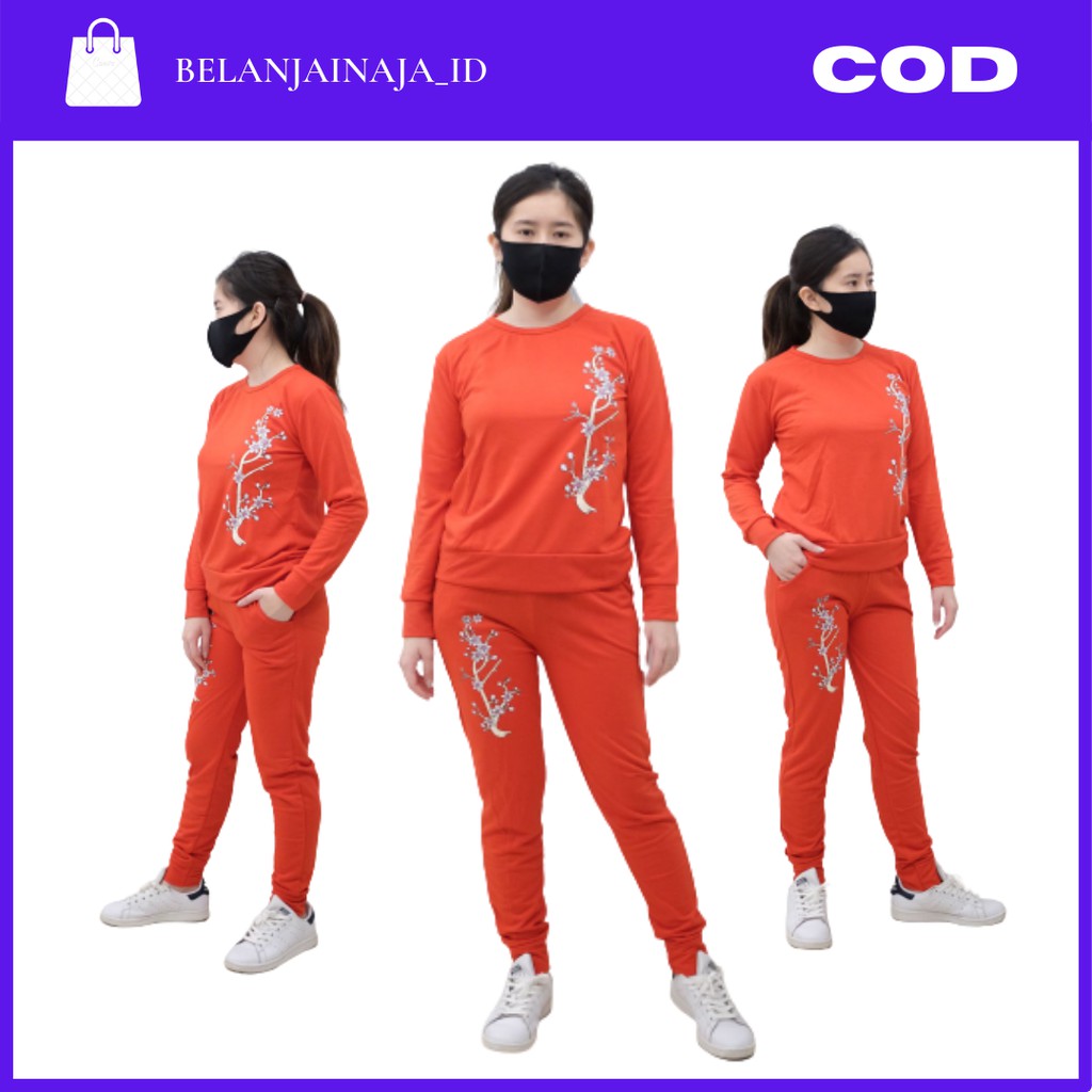 Setelan Olahraga AMRY Training Wanita Sweater Wanita Jaket Sporty Wanita Outfit Jogging