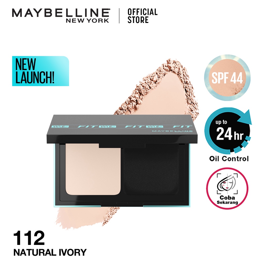 MAYBELLINE Fit Me Matte + Poreless Powder Foundation 24h Oil Control - TWC Bedak Padat