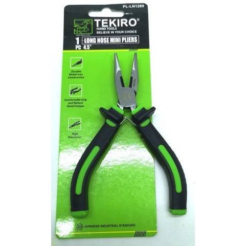 TEKIRO Tang LANCIP MINI 4.5 inch Long Nose Pliers