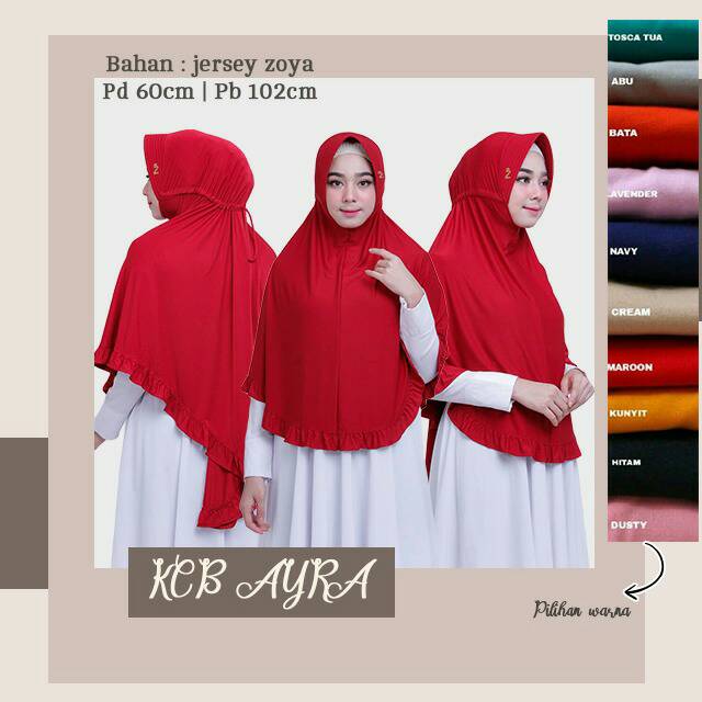 Jilbab Ayra Serut KCB Jumbo