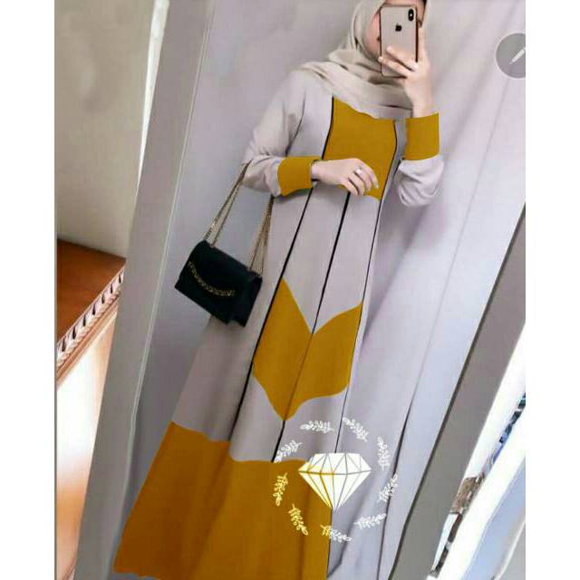 MAXY SHIRAA SINGLE, MOSCREPE, GAMIS HIJAB MUSLIM, MAXY DRESS