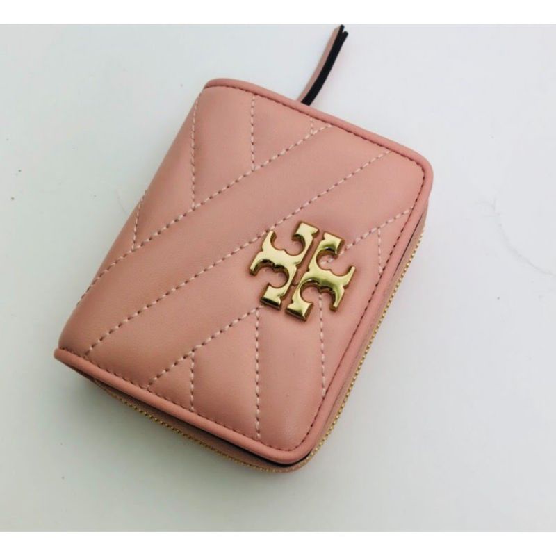 Tory Burch Kira Chevron Bifold Wallet Pink Moon (TB4F8833)