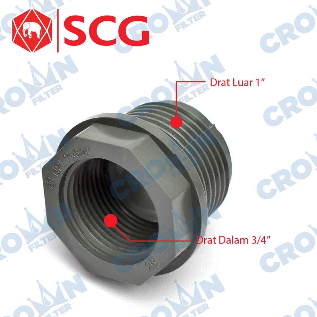 [SCG] Vlok Ring / Reducing Faucet AW 1" x 3/4"