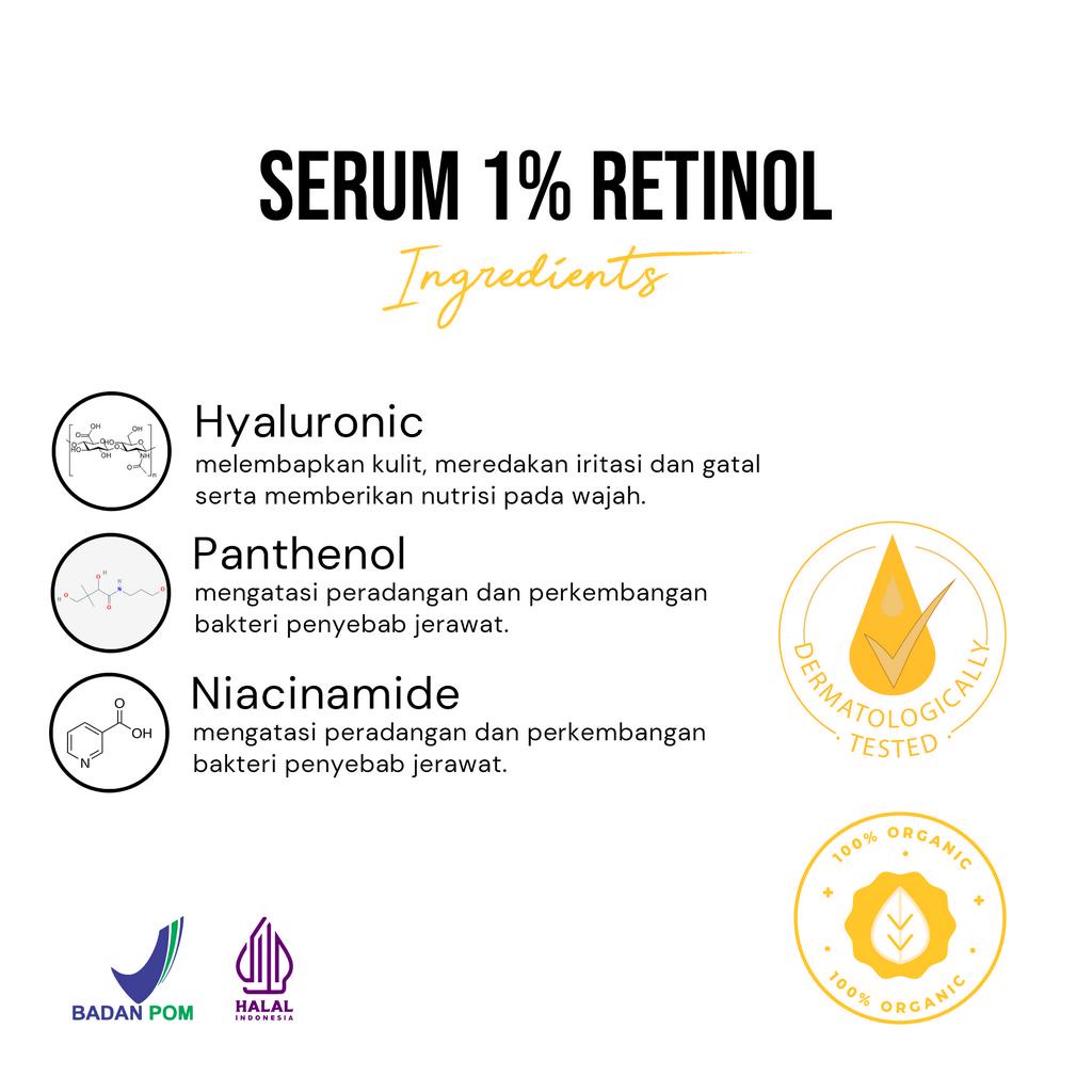 Serum 1% Retinol Glow Luxury Skincare BPOM