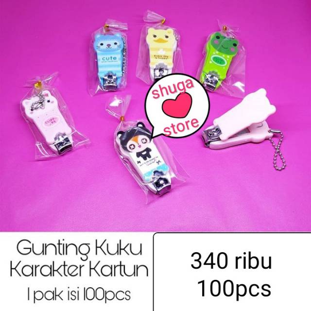 

Souvenir pernikahan gunting kuku karakter lucu