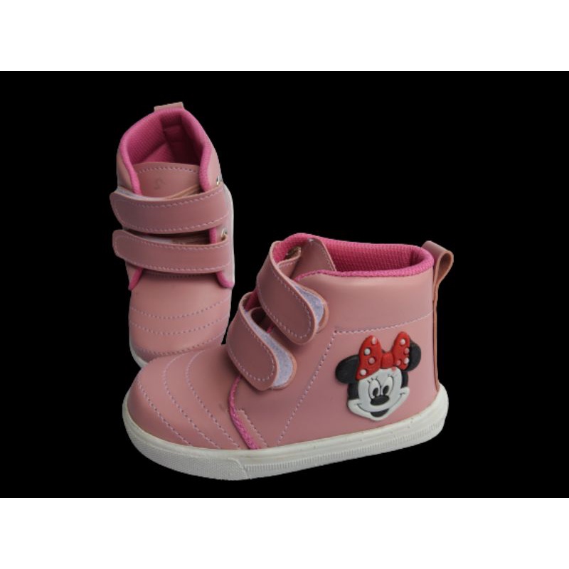 SEPATU  ANAK PEREMPUAN TRBARU MOTIP MIKEY MOUSE&amp;HELO KITY