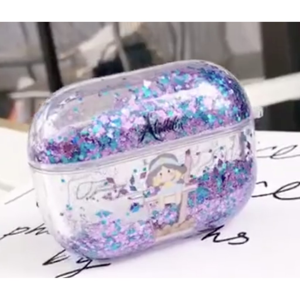[READY STOCK] Case Airpods Gen PRO Glitter Disney Princess Jasmine Aladdin / Airpods Case/ Hardcase 