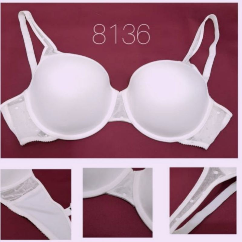 #6318  Bra Bh Pakaian Wanita / BH Push up Renda mess Samping  8136 U1