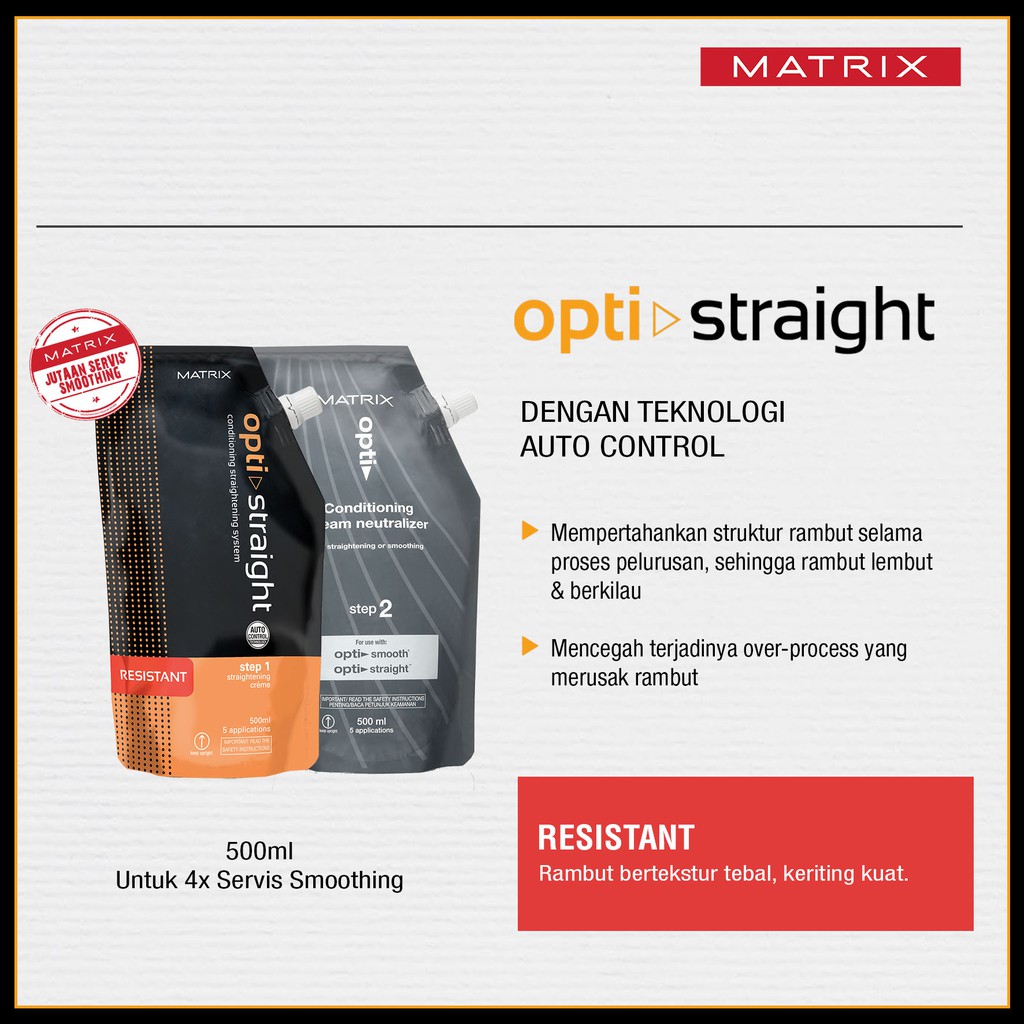 ❤️Glamouroseshop❤️ Matrix Opti Straight / Matrix Optistraight 500 ml + Matrix Conditioning Neutralizer 500 ml