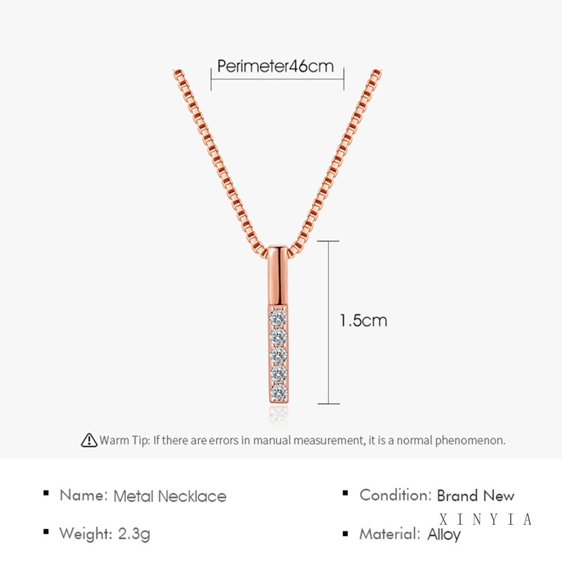 Kalung Rantai Klavikula Panjang Bentuk Geometris Gaya Korea Minimalis Untuk Wanita