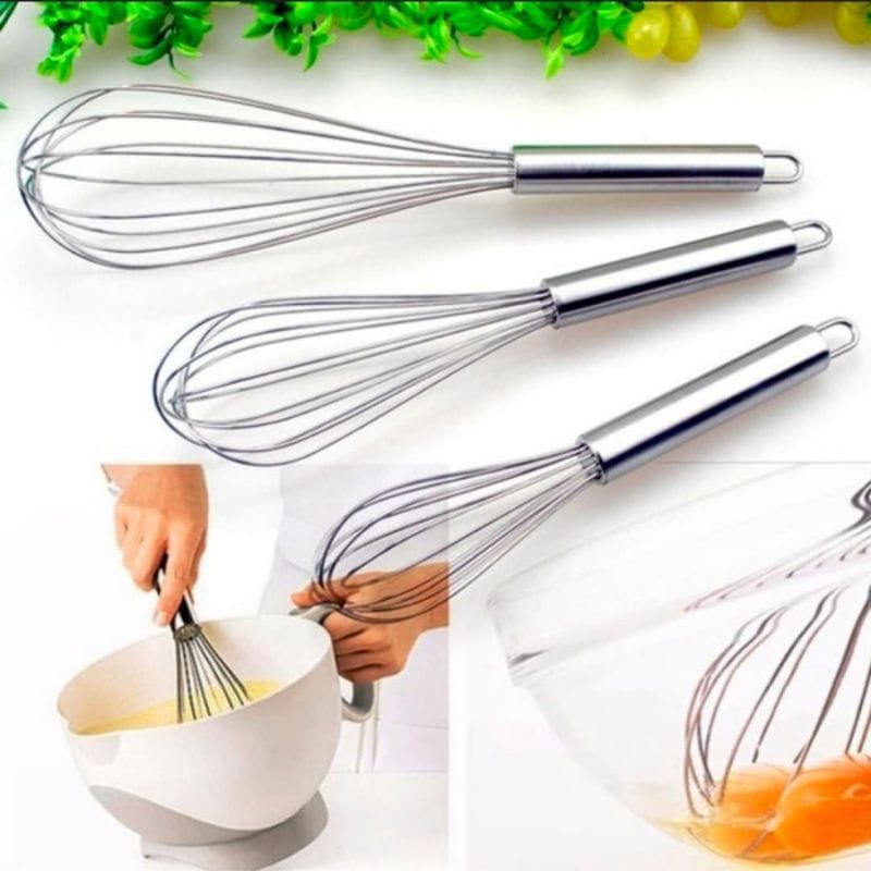 Pengocok Telur Manual  NO.28 Pengaduk Adonan Kue Hand Mixer Egg Whisk Stainless Steel