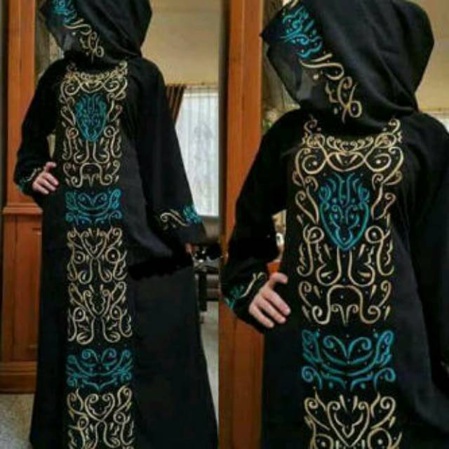Abaya bordir mesir FREE PASMINA