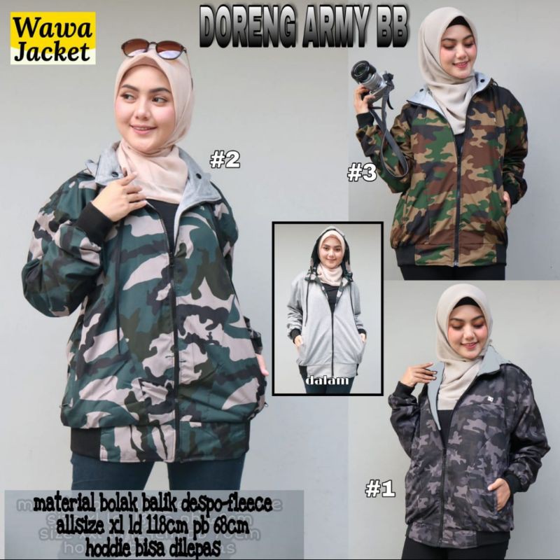 Jaket Doreng Army BB/jaket army/jaket/jaket doreng