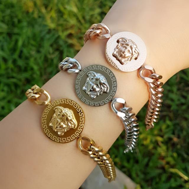 Gelang rantai titanium/titanium tebal/titanium asli