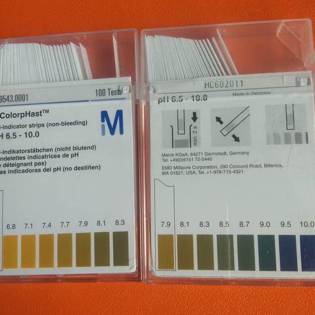 Diskon pH paper pH 6,5-10 Merck. Cat. 109543. 100 strip / pack Jakarta