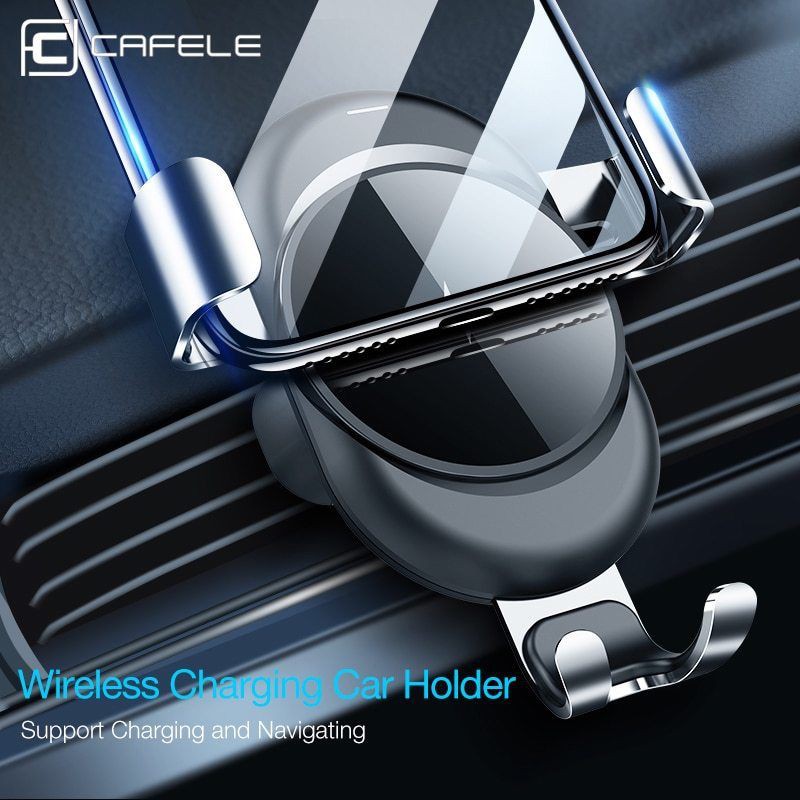 CAFELE Car Wireless Charger | Phone Mount Holder Charging Cas Mobil HP