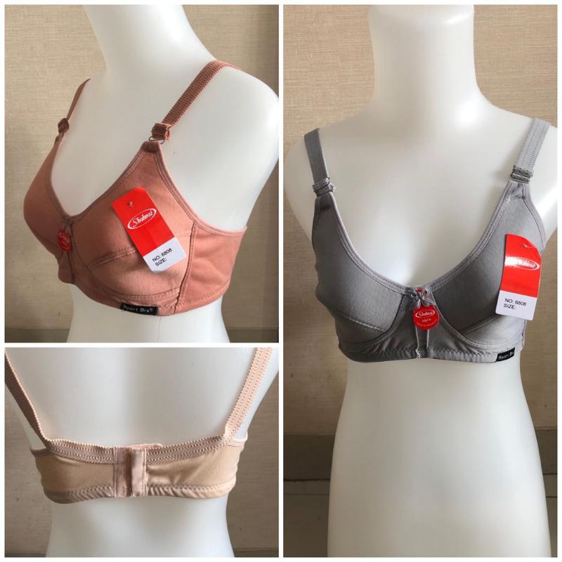 SHAHNAZ | Sport Bra CUP Besar Kait 3| Polos | Busa Tipis | Non Kawat |