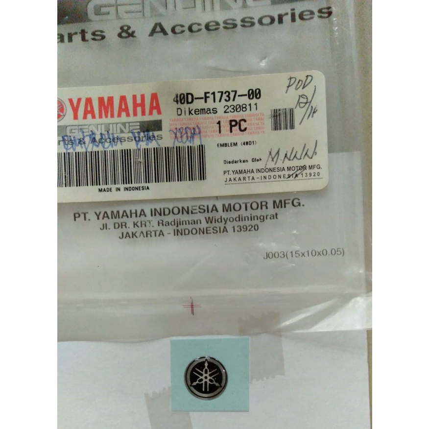 EMBLEM / LOGO SPEEDOMETER YAMAHA NMAX,XEON ORIGINAL