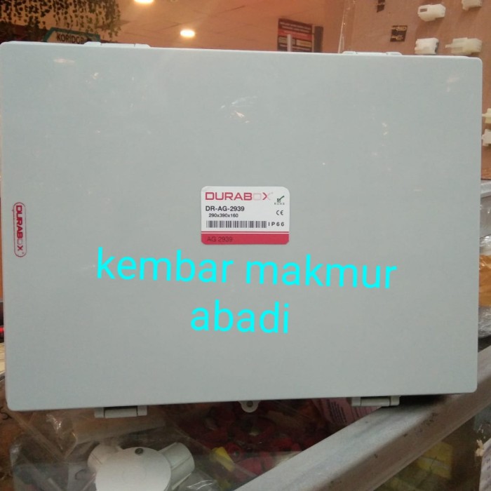 BOX PANEL PLASTIK 290X390X160mm + BASE PLATE DURABOX ABS / BOX KOTAK / DURADUS KOTAK 29x39x16cm