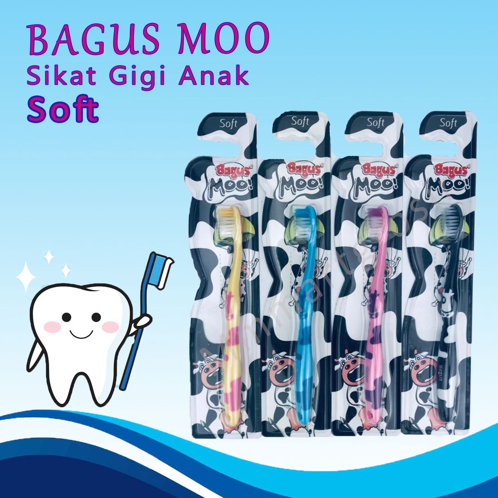 BAGUS SIKAT GIGI ANAK MOO SOFT W-91124