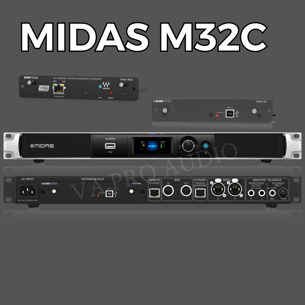 midas m32c digital rack mixer