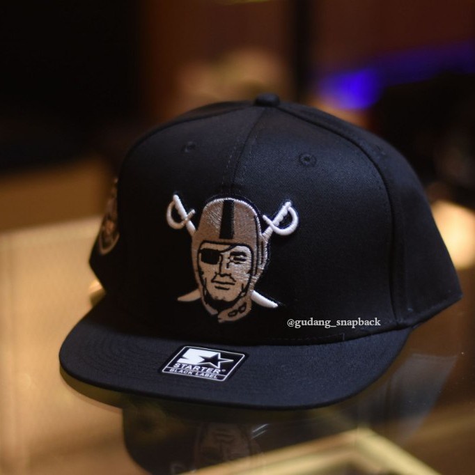 Snapback-Topi- Topi Snapback Raiders Original Import/ Raiders Cap Original Import/Hat - Hitam -Topi-