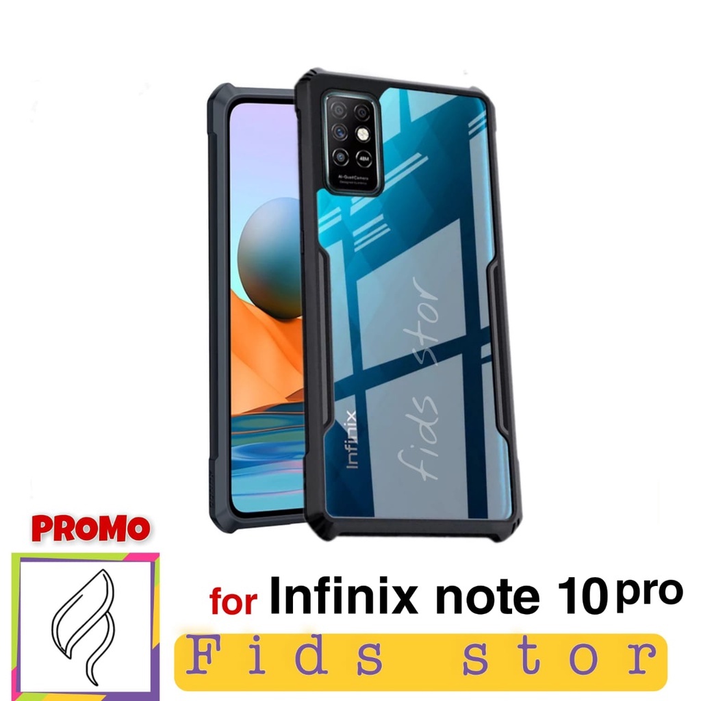 PROMO CASE INFINIX NOTE 10 Pro SHOCKPROOF Casing Xundd Transparan Clear Pelindung HP