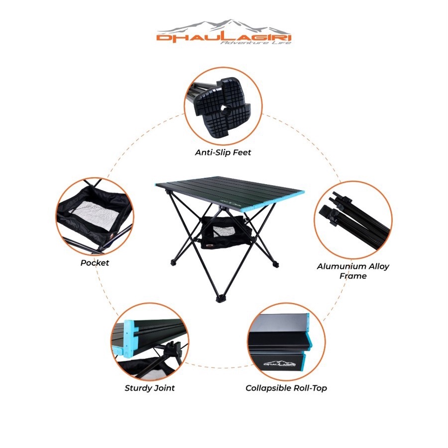 Meja Lipat Camping Dhaulagiri Folding Table 503