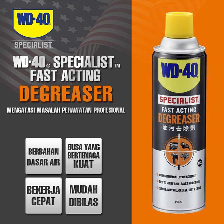 WD 40 Degreaser WD40 Specialis Pembersih Ruang Mesin Sisa Oli dan Kerak Mobil Dan Motor Made in USA