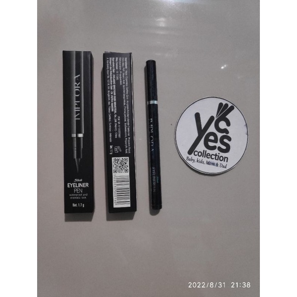 Implora Eyeliner pen pensil waterproof hitam black kecantikan cantik kosmetik cosmetic make up mata