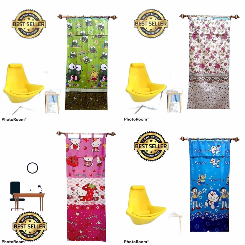 hordeng pintu karakter ,gorden pintu murah uk 82x200