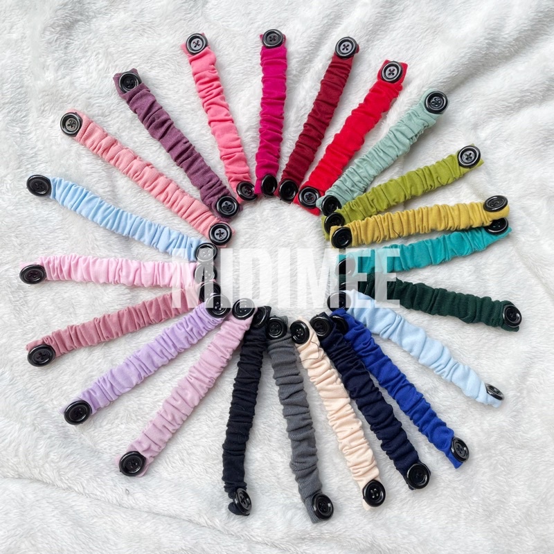 KONEKTOR MASKER Jilbab Pengait Masker Hijab Kain Katun Konektor Hijab