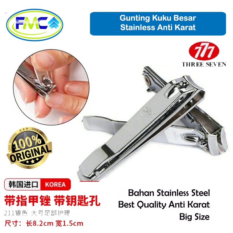 Gunting Kuku Besar Stainless Steel Anti Karat 777 Original Super Tajam Premium Korea Import Nail Clipper Alat Pedicure Menicure