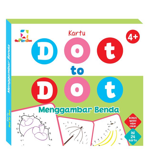 

Kartu Dot To Dot Menggambar Benda Bonus Spidol Wipe Clean 24 Kartu Untuk Anak