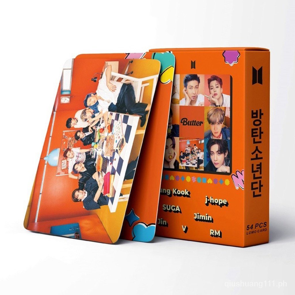 54pcs / Set Kartu Pos Lomo BTS Album 2021 MAP OF THE SOUL On: E BUTTER