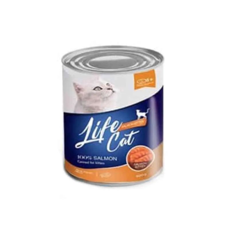 GOJEK Life Cat Kaleng Kitten Salmon 1dus (24 kaleng) Life Cat