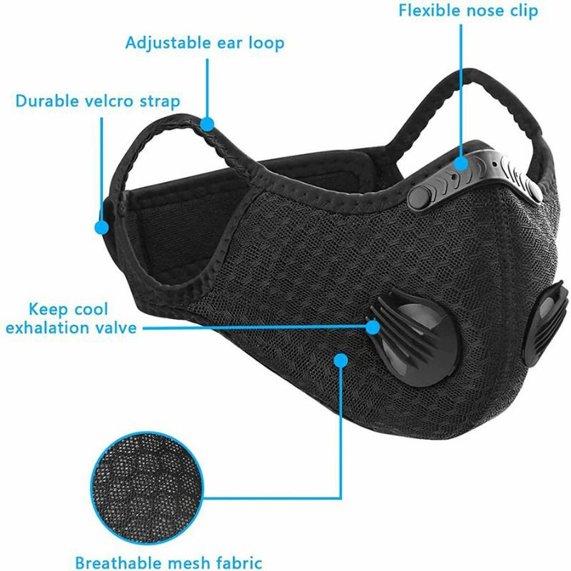 Masker Olahraga - masker sepeda Activated Carbon Breathable Bicycle