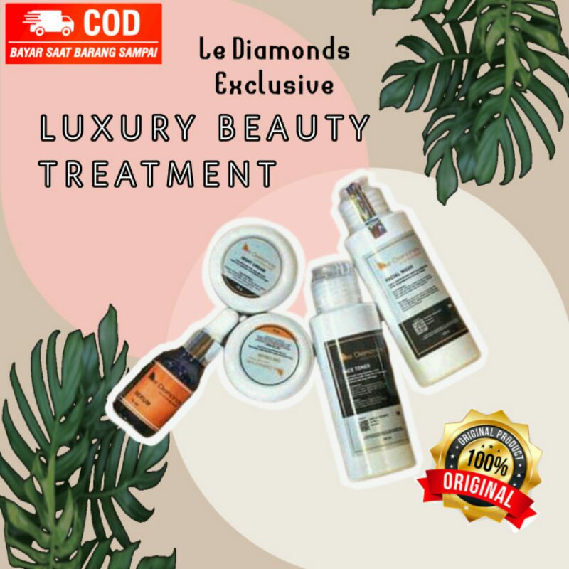 Paket Skincare Wajah - Luxury Beauty Treatment le Diamonds ORI - Paket Perawatan Wajah BPOM - Skinca