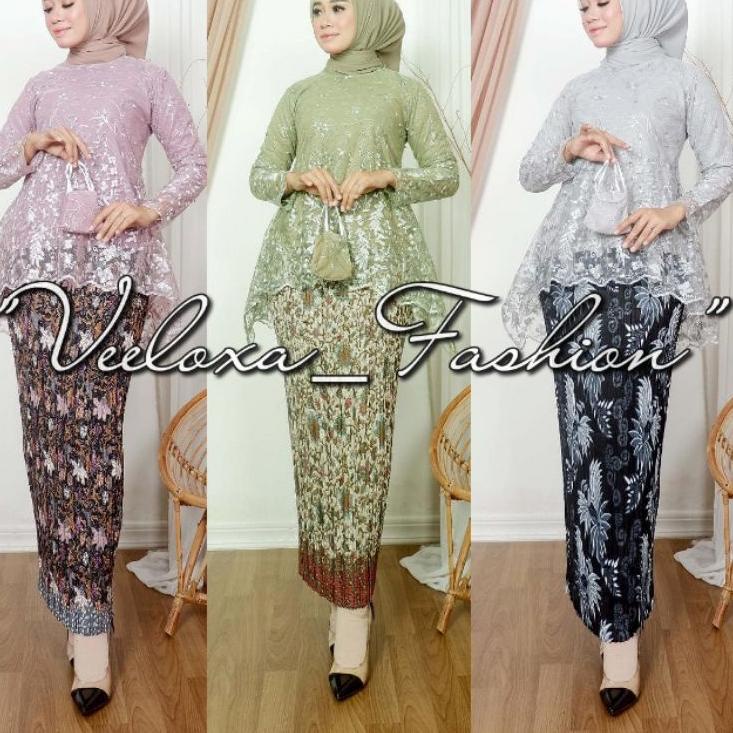 Jangan Ketinggalan order..  Kebaya Tile Bianca > Setelan Kebaya Burkat / Kebaya Tunik / Kebaya Remaj