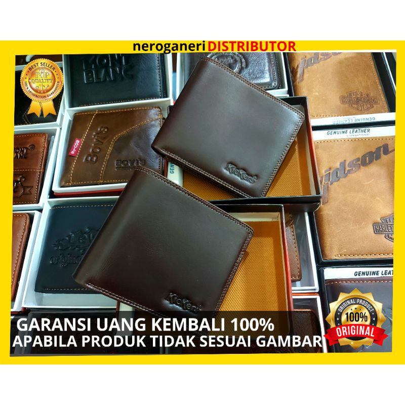 DOMPET KULIT KICKERS POLOS PREMIUM ORIGINAL.(FULL KULIT TANPA KAIN FURING)