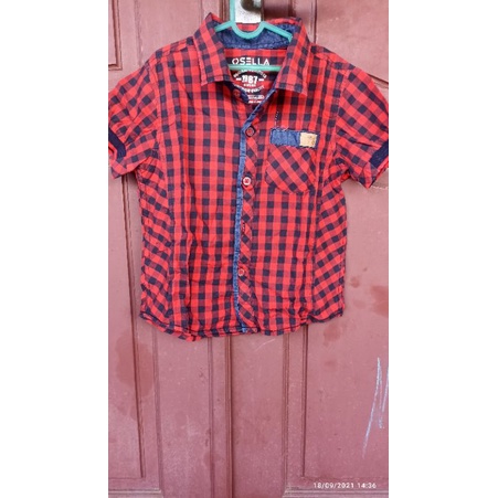 PL kemeja anak laki laki osella