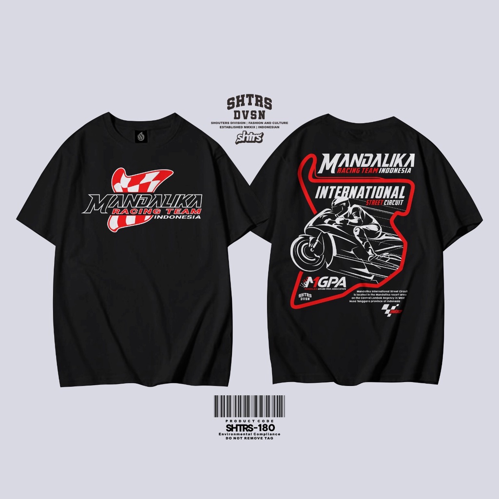 BAJU KAOS MANDALIKA INTERNATIONAL STREET CIRCUIT KAOS PAWANG HUJAN MANDALIKA BAJU RARA PAWANG HUJAN